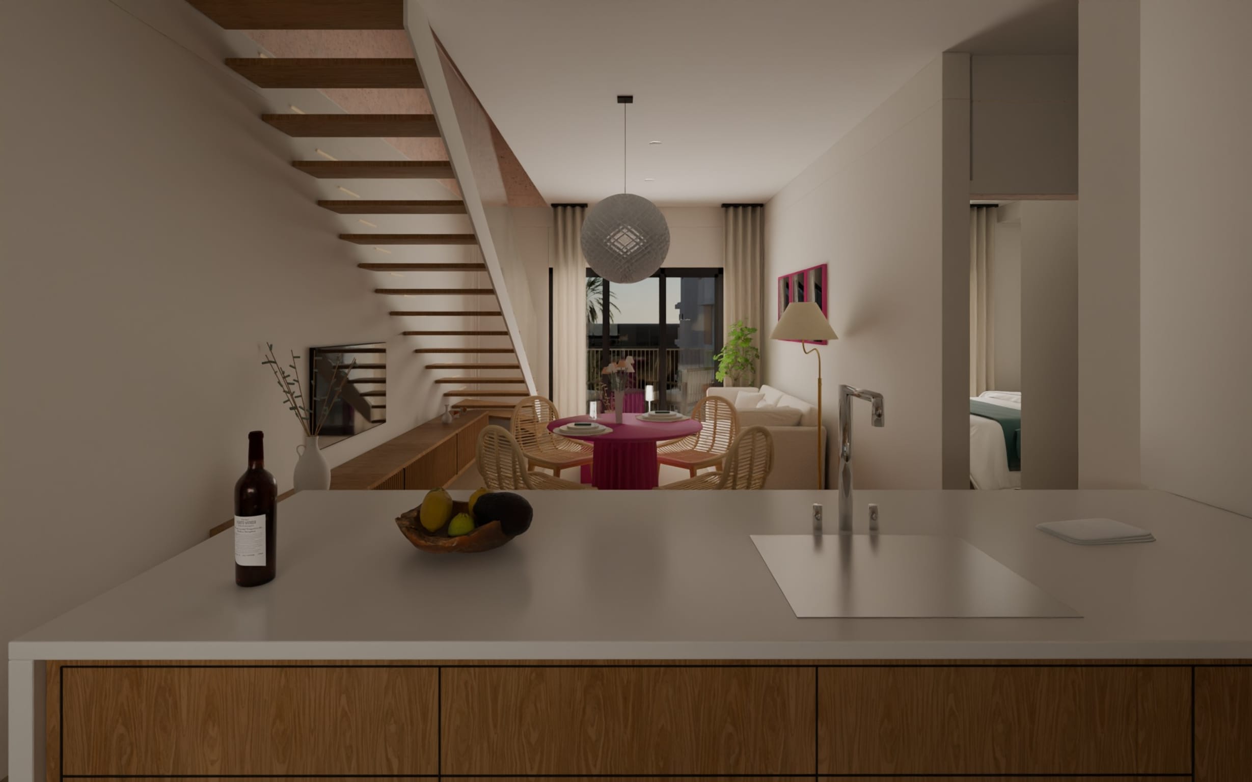 Reference interior: living and dining room